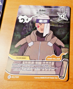 NARUTO MYTHOS 1ST ED ENGLISH EDITION CARD GAME CARTE BAKI 82/130 ALT EN NM - Image 1