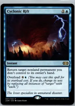 MTG Magic the Gathering Cyclonic Rift (47) 2XM Double Masters LP FOIL - Image 1