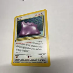 Pokemon Ditto 3/62 1st Edition Fossil Holo 1999 WOTC Vintage - Image 3