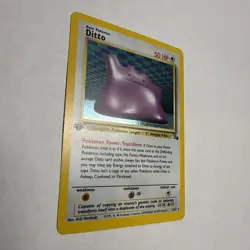 Pokemon Ditto 3/62 1st Edition Fossil Holo 1999 WOTC Vintage - Image 4