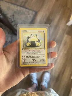 Pokemon TCG Snorlax 1st Edition Holo Rare Jungle Card Vintage - Image 1