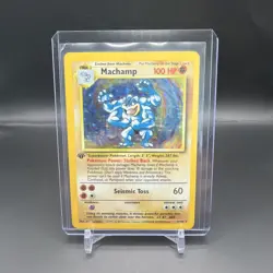 Pokemon TCG Machamp 8/102 Base Set 1st Edition Holo 1999 - Image 1