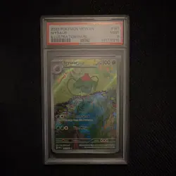 Pokemon TCG Ivysaur Illustration Rare Holo 167/165 Scarlet & Violet PSA 9 - Image 1