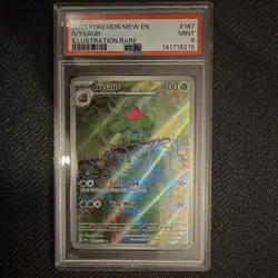 Pokemon TCG Ivysaur Illustration Rare Holo 167/165 Scarlet & Violet PSA 9 - Image 3