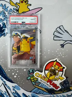Captain Pikachu Pokemon Full Art Triple Rare Chinese Gem Pack 0707/09 PSA 10 - Image 3