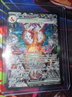 Pokemon TCG Charizard EX Holo Obsidian Flames Sir 223/197 Near Mint Condition - Image 2
