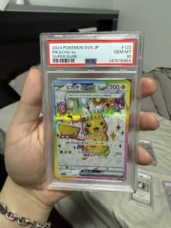 2024 POKEMON JAPANESE SV8-SUPER ELECTRIC BREAKER SUPER RARE PIKACHU EX PSA 10 - Image 1