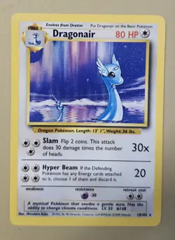 1999 Pokemon Base Set Rare non-holo Dragonair 18/102 BsDr03 - Image 1