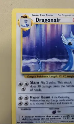 1999 Pokemon Base Set Rare non-holo Dragonair 18/102 BsDr03 - Image 2