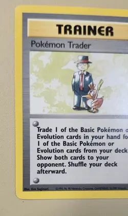 1999 Pokemon WOTC Base Set Rare Trainer Pokemon Trader 77/102 BsTPT04 - Image 3
