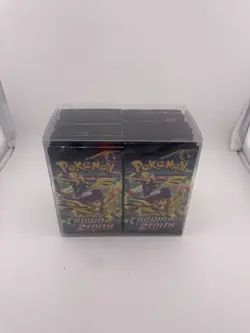 36 Sealed Crown Zenith Pokemon Booster Card Packs Free Shipping - Case Included - Image 1
