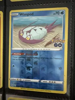 Wimpod 025/078 Pokemon Go Reverse Holo Card - Image 1