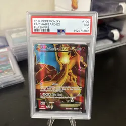 2014 POKEMON XY FLASHFIRE #100 FULL ART/CHARIZARD EX PSA 7 - Image 1
