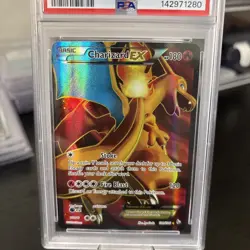 2014 POKEMON XY FLASHFIRE #100 FULL ART/CHARIZARD EX PSA 7 - Image 2