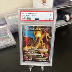 2014 POKEMON XY FLASHFIRE #100 FULL ART/CHARIZARD EX PSA 7 - Image 3