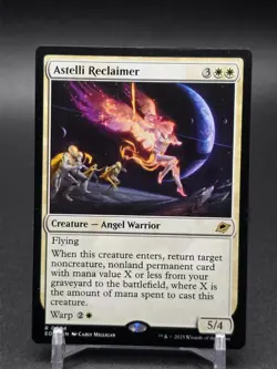 Astelli Reclaimer Angel Warrior Edge of Eternities Rare EOE MTG Card Regular #4 - Image 1