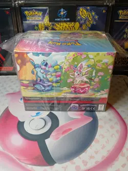 Pokemon TCG Prismatic Evolutions Mini Tin Display Case | 8 Tins / Factory Sealed - Image 4