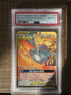 2019 Pokemon Sun & Moon Hidden Fates #44 Gem MT MLTRS/ZPDS/ARTCN.GX PSA 10 - Image 1