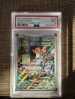 Pokemon 2023 SVP en Promo Charmander Obsidian Flames ETB #044 PSA 9 Mint - Image 1