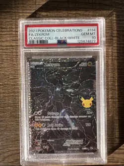 2021 Pokemon Celebrations FA/Zekrom Classic Card #114 PSA 10 GEM MT - Image 1