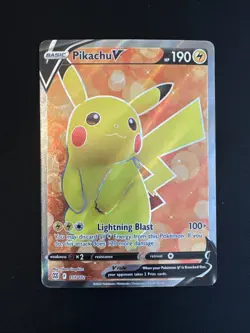 Pokemon TCG Brilliant Stars Pikachu v Full Art Ultra Rare Card 157/172 MP - Image 1