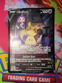 Pokemon Mimikyu v Holo Ultra Rare TCG Card Brilliant Stars TG16/TG30 - Image 5