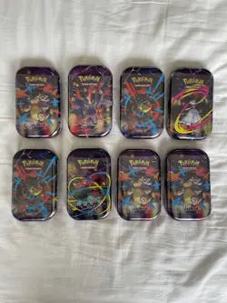 Pokemon TCG Mega Heroes Mini Tins x8 Brand New & Sealed full set - Image 1
