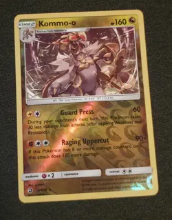 Pokemon Kommo-o TCG Card Dragon Majesty Reverse Holo Rare 54/70 NM - Image 1