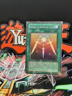 Yu-Gi-Oh! Swords of Revealing Light LOB-101 Super Rare 1st Ed MP - Image 1