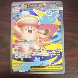 Pokemon Mega Clefable EX 101/088 Holo 320 HP Fairy 120+ Attack Card - Image 1