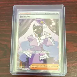 Pokemon Jacinthe 110/088 PGR Ultra Rare Trainer Supporter Full Art Holo Card - Image 3