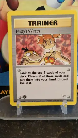 MISTY'S WRATH Gym Heroes POKEMON 1st Edit. TRAINER Non-Holo Trading Card 114/132 - Image 1