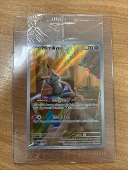 Pokemon Mimikyu TCG Scarlet & Violet SVP075 Promo Card, Sealed - Image 1