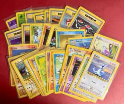 Pokemon Base Set Unlimited - 33 Card Lot MP - NO DUPLICATES - Image 1