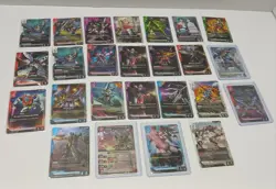 Gundam TCG Card Game Lot of 24 Kshatriya Penelope Zeydra NT-1 Ryusei Qubeley - Image 1