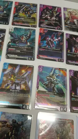 Gundam TCG Card Game Lot of 24 Kshatriya Penelope Zeydra NT-1 Ryusei Qubeley - Image 4
