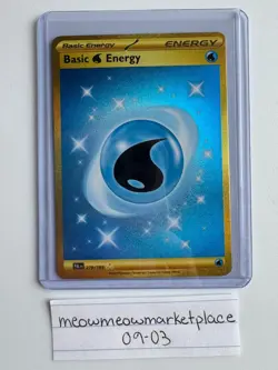 Basic Water Energy 279/193 Gold Secret Rare - Paldea Evolved Pokemon Card - NM - Image 1