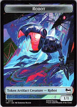 Teenage Mutant Ninja Turtles #10 // 8 Robot // Food Double-Sided Token - Image 1
