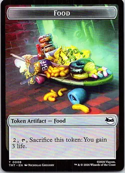 Teenage Mutant Ninja Turtles #10 // 8 Robot // Food Double-Sided Token - Image 2