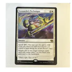 Wizards Leonardo's Technique 0018 TMNT MTG Rare Sorcery White 2026 Regular - Image 1