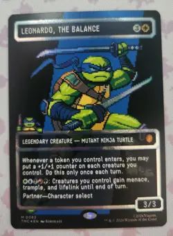 Leonardo, the Balance M0083) (Borderless) (Surge Foil) Commander: Teenage Mutant - Image 1