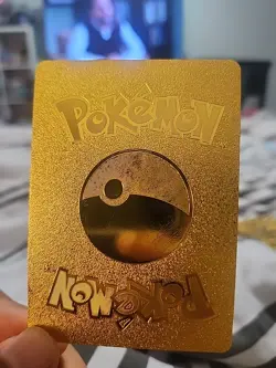 Pokemon TCG Charizard VMAX SWSH261 Gold Metal Card Fan Art - Image 2