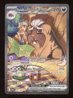 2025 Pokemon S&V Destined Rivals Arven's Mabosstiff ex Secret Rare #235/182 - Image 1