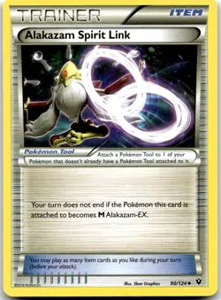 Pokemon Alakazam Spirit Link Fates Collide FCO #90/124 Uncommon LP - Image 1