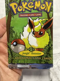 Pokemon Jungle Unlimited EMPTY Booster Pack Art Display - Flareon Vintage Rare - Image 2