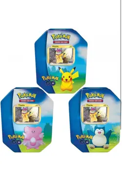 Set 3 Tin Pokemon Go (pikachu, Blissey, Snorlax) ITA - Image 1