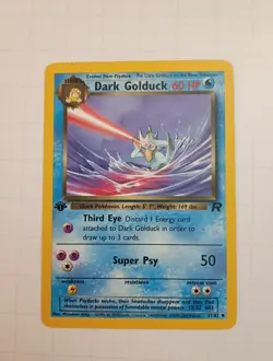 Pokemon Dark Golduck 37/82 Team Rocket 1st Edition Uncommon 60 MP Regular - Image 1