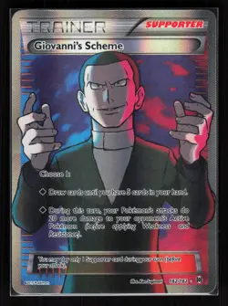 Giovanni's Scheme (Full Art) Ultra Rare Pokemon XY - BREAKthrough 162/162 MP - Image 1