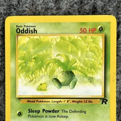 Vintage Pokemon Team Rocket Oddish 63/82 Common NM Grass Basic - Image 3
