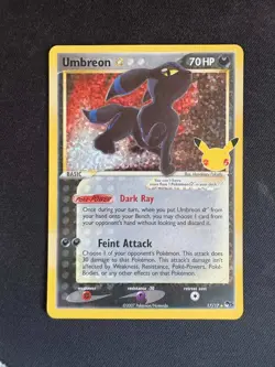 Pokemon Gold Star Umbreon 17/17 Celebrations Perfect Condition . - Image 1